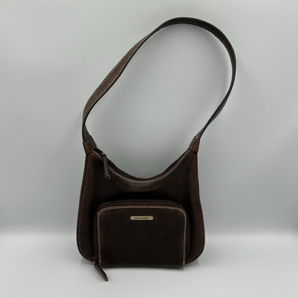 Y2K Nine & Co Small Shoulder Bag Brown
